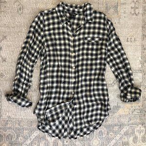 Lucky Brand SOFT checkered button down S
